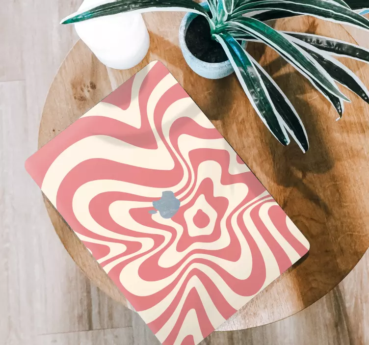 Decal de perete abstract groovy wave - TenStickers