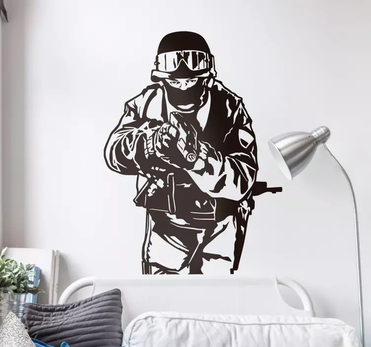 Autocolant de perete decorativ pentru echipa swat - TenStickers