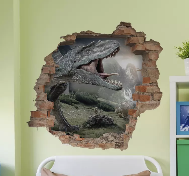 Autocolant de perete din jur clasic dinozauri - TenStickers