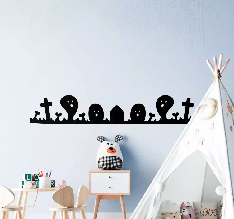 Autocolant de bordură elemente de halloween - TenStickers