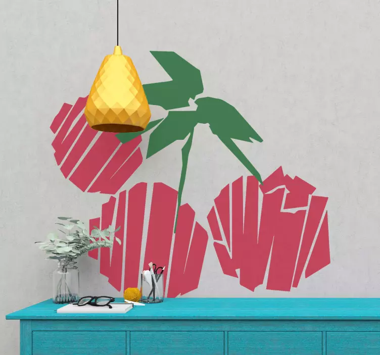 Autocolant de fructe de cireșe sparte - TenStickers