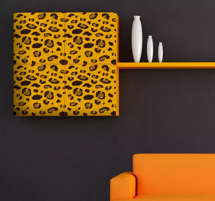 Autocolant de perete cu leopard - TenStickers