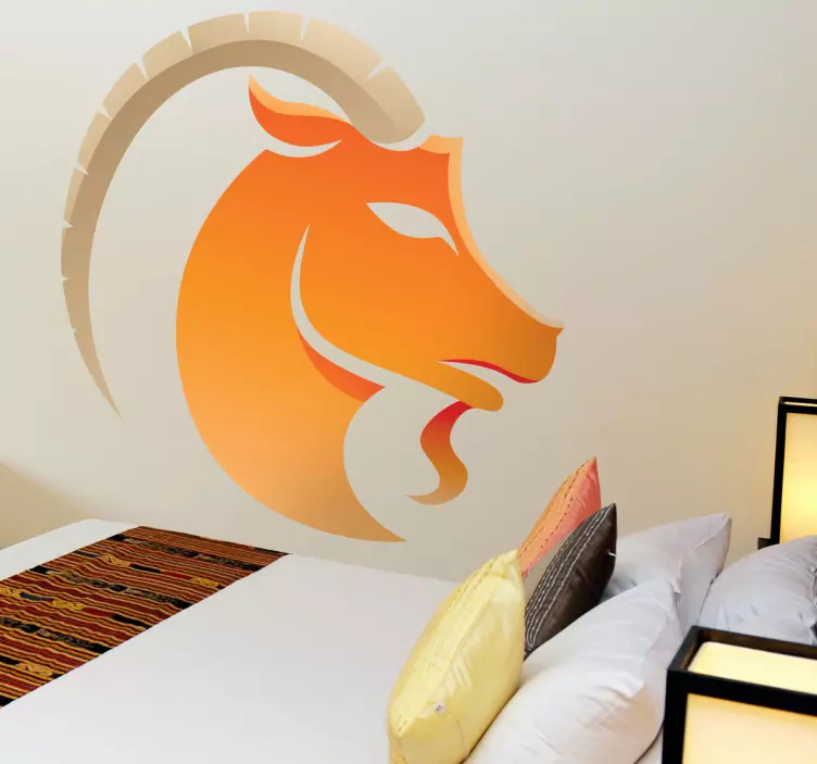 Autocolant de perete cu zodia capricorn - TenStickers
