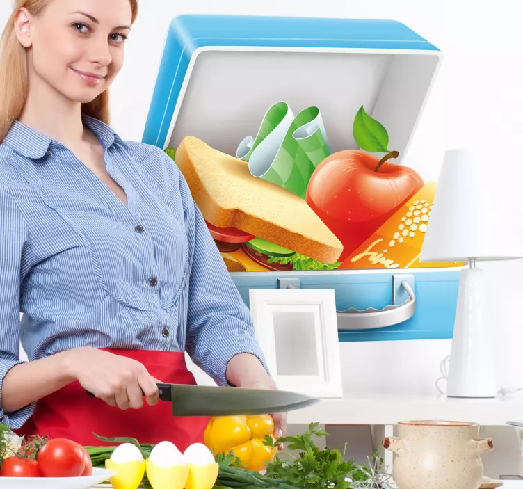 Autocolant de perete cutie de prânz - TenStickers