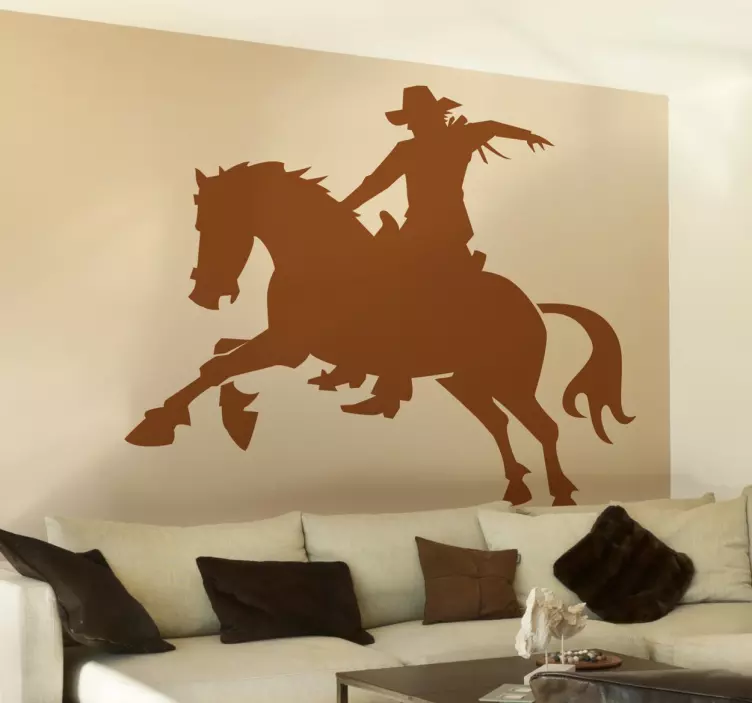 Autocolant de perete de cal cowboy - TenStickers