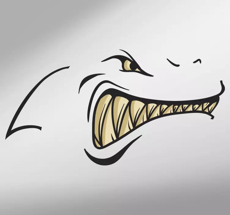 Autocolante de pereți de dinți de rechin - TenStickers