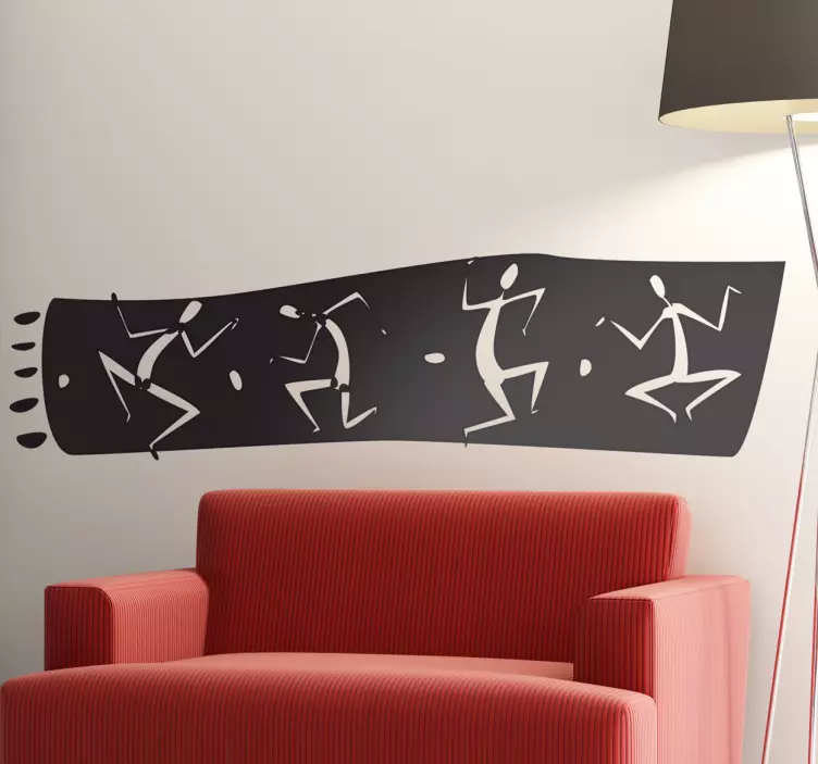 Autocolant de perete de frontieră africană - TenStickers