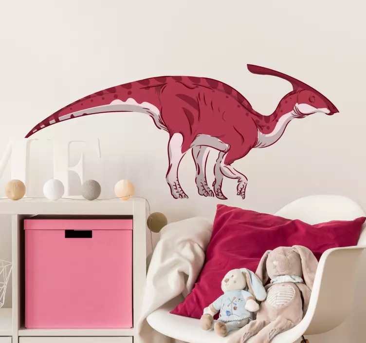 Autocolant de perete dinosaur parasaurolophus - TenStickers