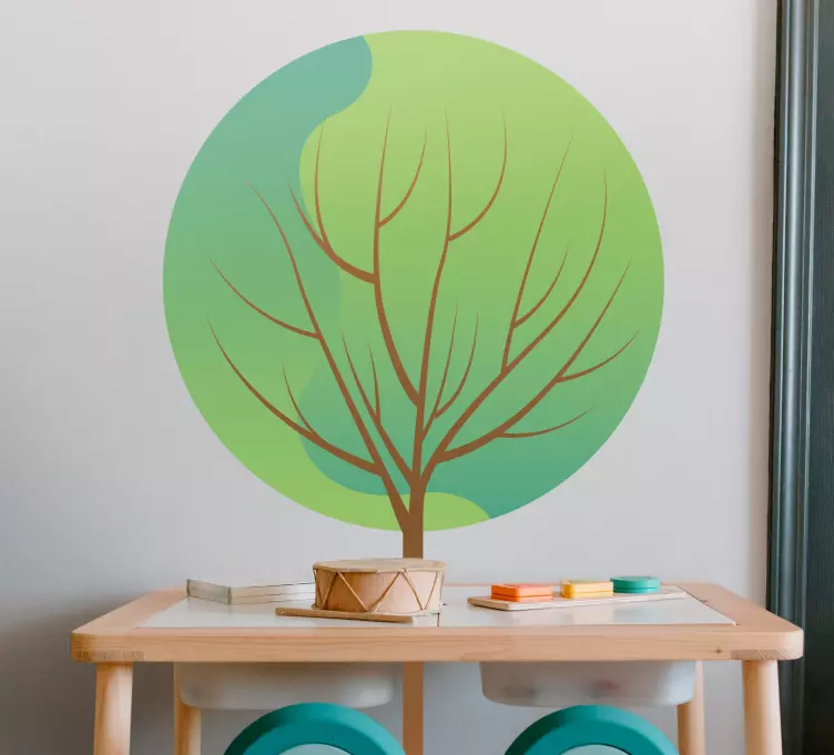 Autocolant de perete dormitor copac mic - TenStickers