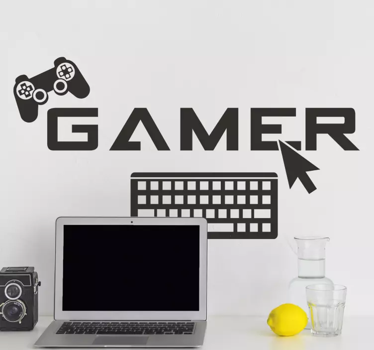 Gamer sticker de vinil jocuri video - TenStickers