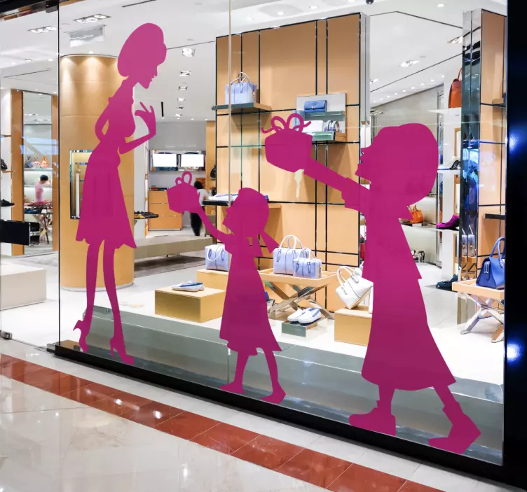 Autocolant de perete mama si fiice - TenStickers