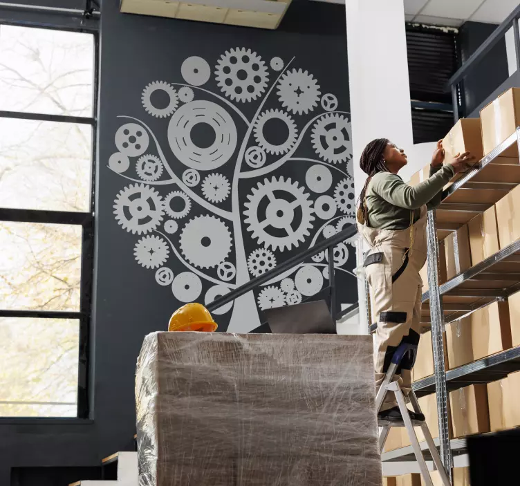 Autocolant de perete mecanic - TenStickers