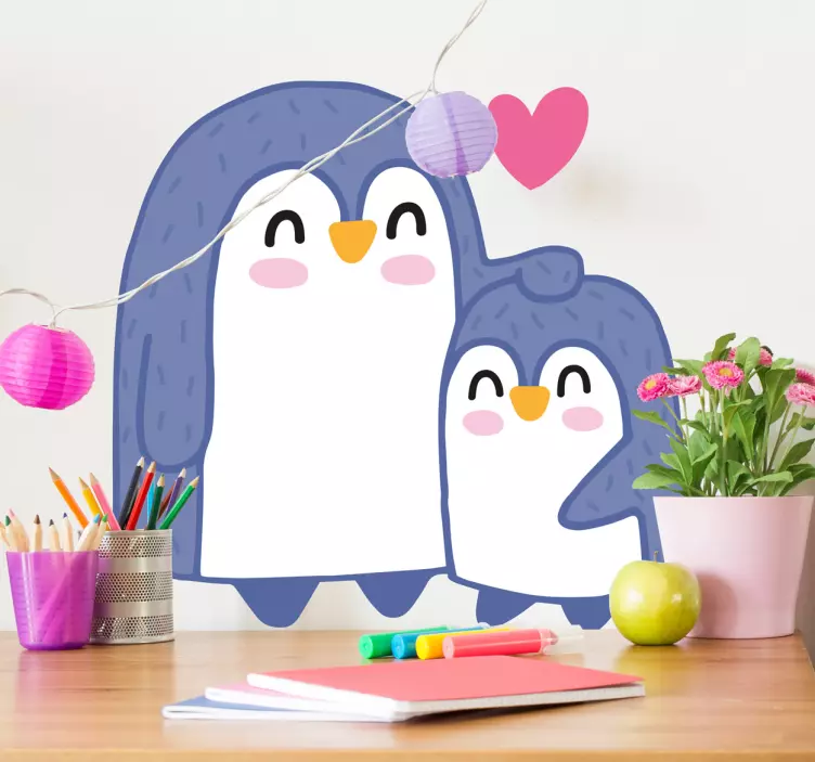 Autocolant de perete pinguin - TenStickers