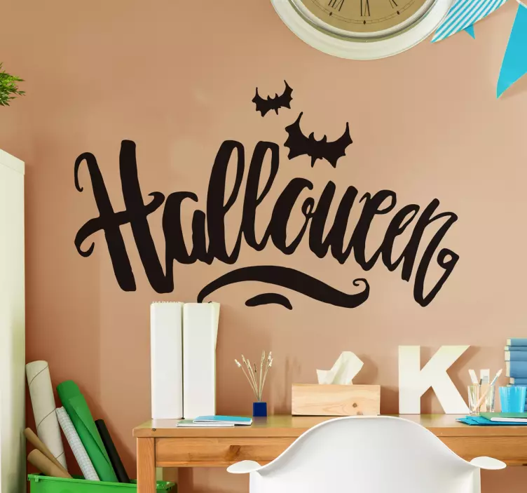 Halloween scrisoare teroare halloween decal - TenStickers