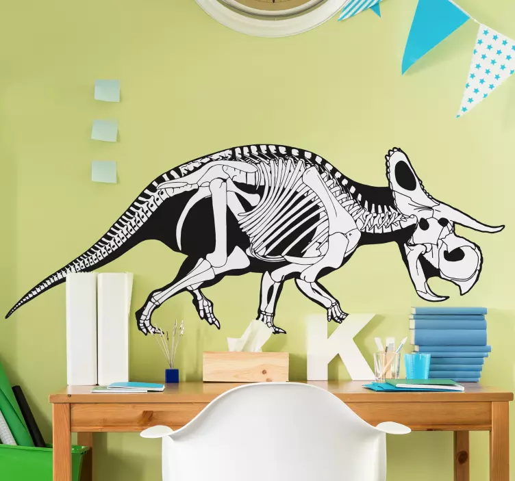 Autocolant de perete triceratops - TenStickers
