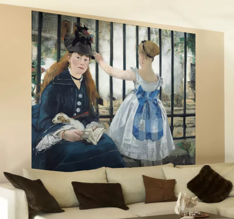 Autocolant de pictură manet „feroviar” - TenStickers