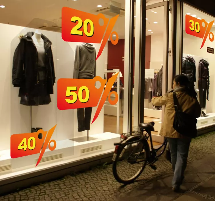 Autocolant de promovare reduceri personalizate - TenStickers