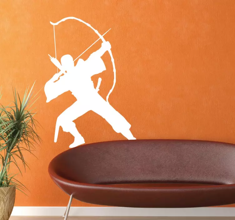 Autocolant de războinic cu arcaș - TenStickers