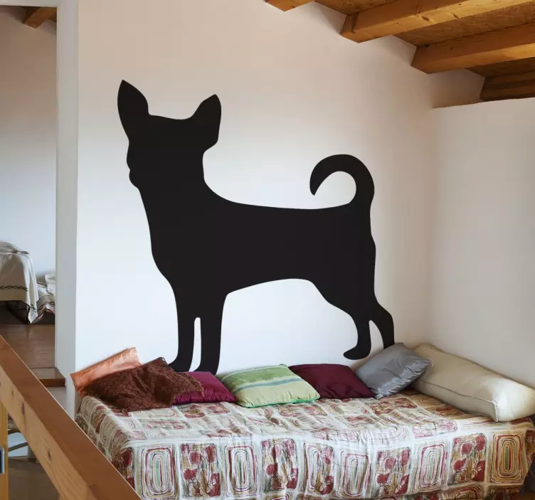 Autocolant de silueta chihuahua - TenStickers