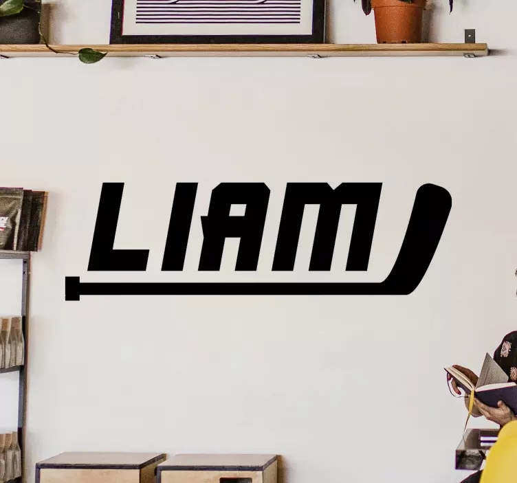 Autocolant de sport designul numelui de hochei - TenStickers