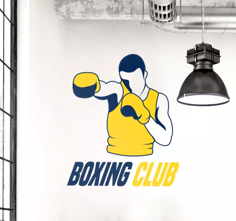 Autocolant de sport grafică a clubului de box - TenStickers