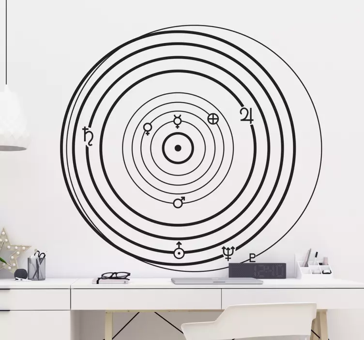 Autocolant de știință diagrama orbitală - TenStickers