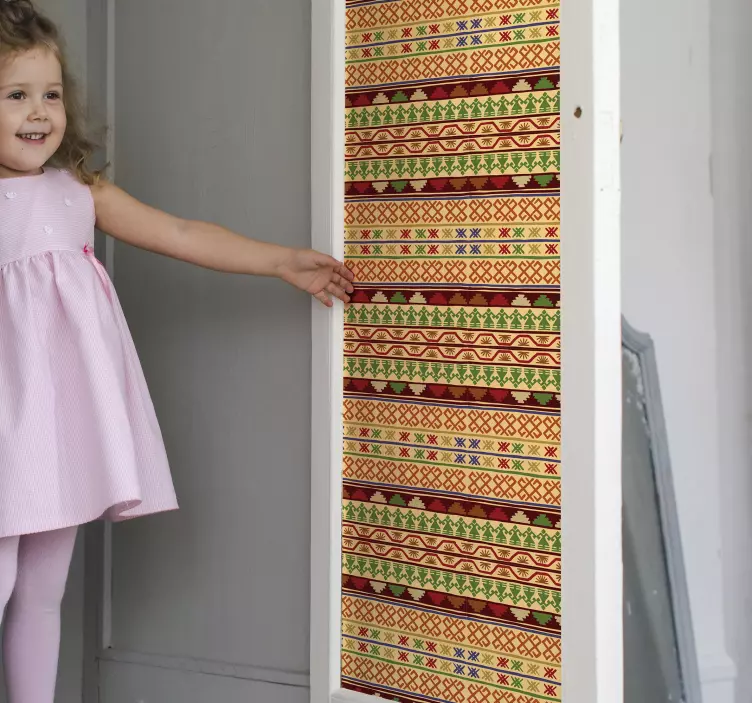 Autocolant de ușă rebozo mexican - TenStickers