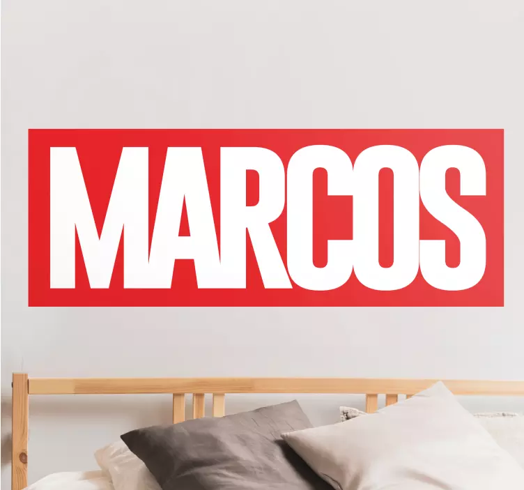 Autocolant de vinil cu nume personalizat comic - TenStickers