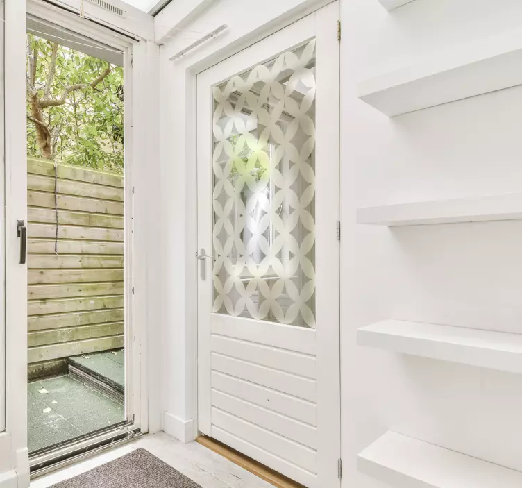 Autocolant translucid cu model geometric - TenStickers