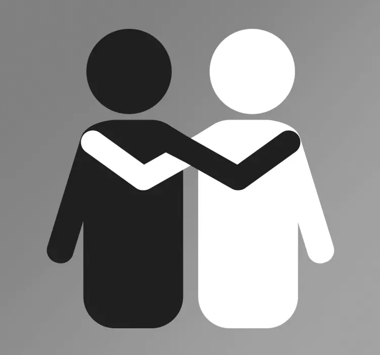 Autocolant decorativ anti-rasism - TenStickers