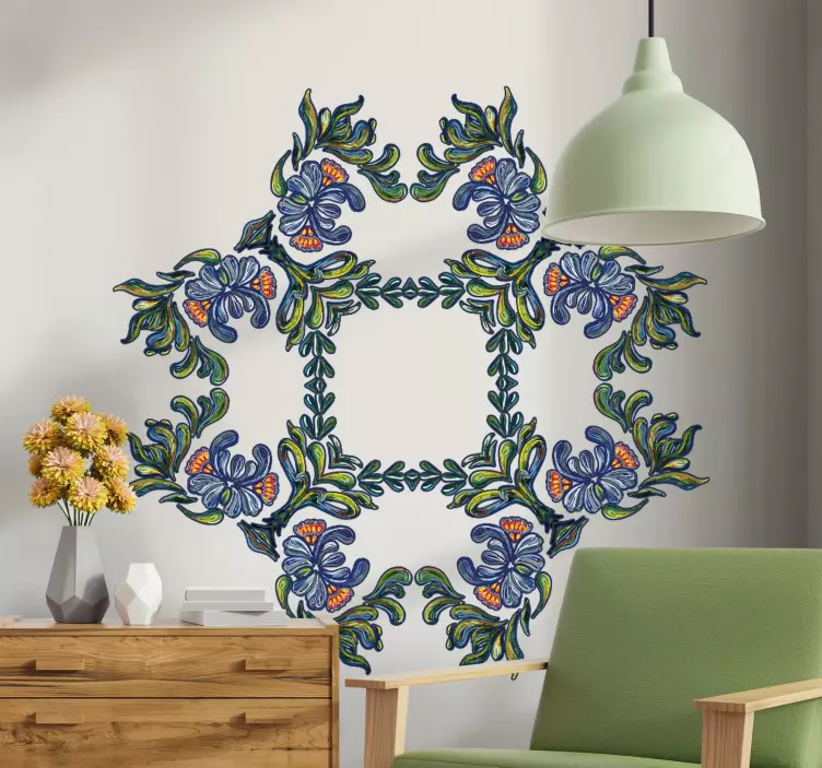 Autocolant decorativ creație de elemente botanice - TenStickers