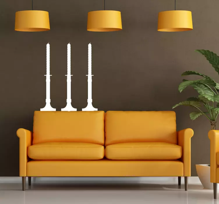 Autocolant decorativ cu lumânări - TenStickers