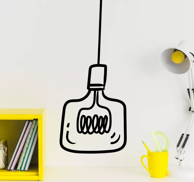 Autocolant decorativ lumină suspendată stilată - TenStickers