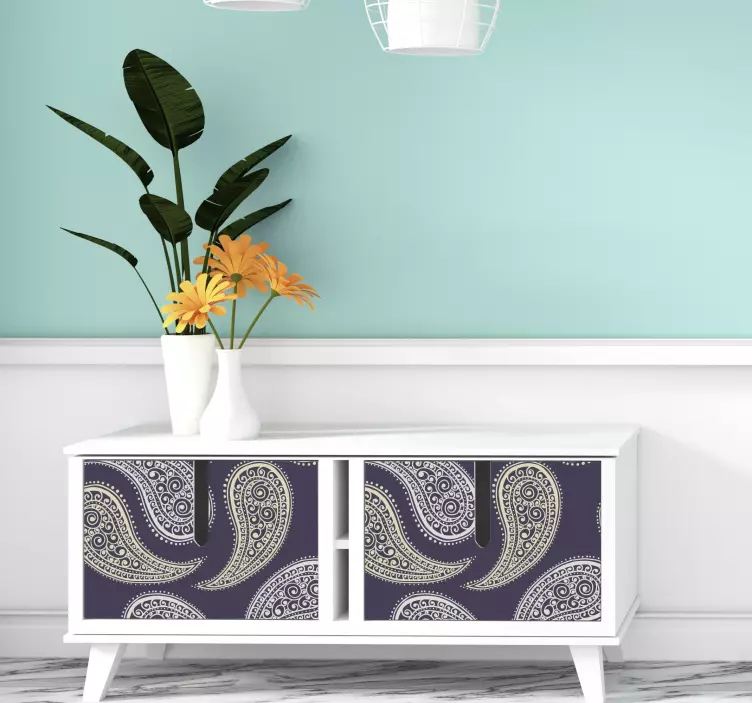 Autocolant decorativ model paisley elegant - TenStickers