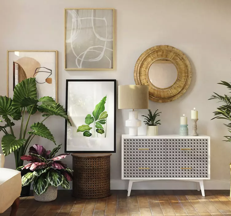 Etichete animale model contemporan de frunze - TenStickers