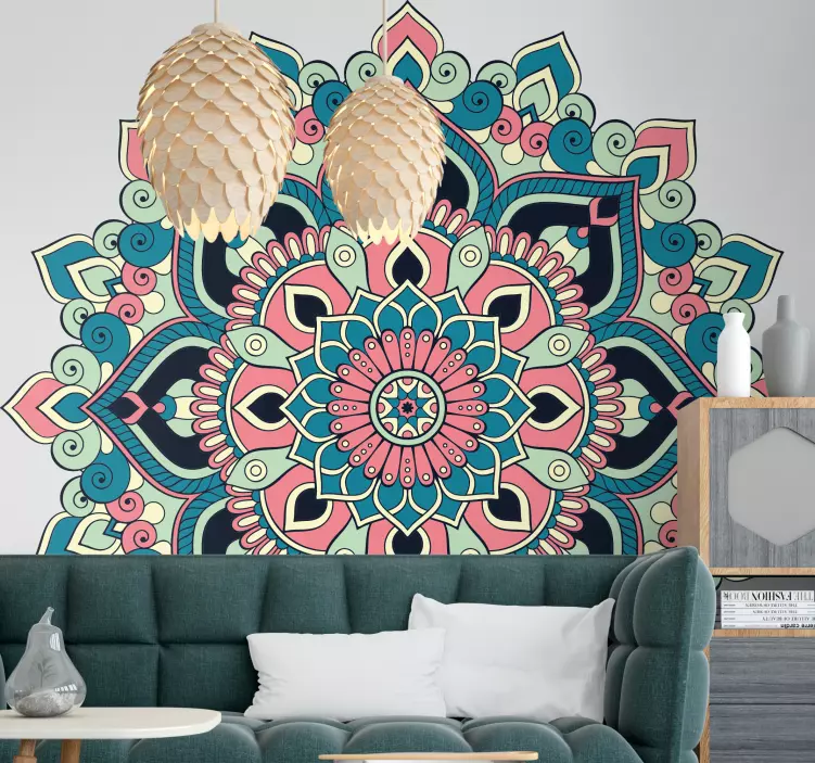 Autocolant decorativ motiv mandala elaborat - TenStickers