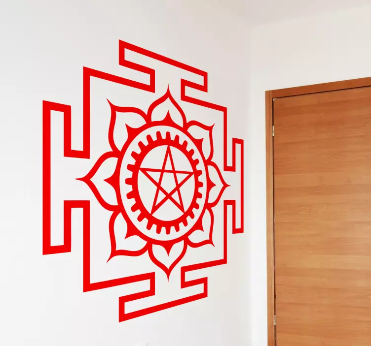 Autocolant decorativ simbol satanic - TenStickers