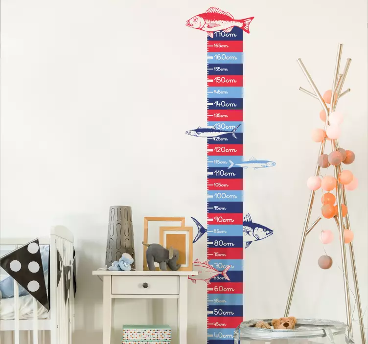 Autocolant diagramă înălțime grafic de urmărire a înălțimii - TenStickers