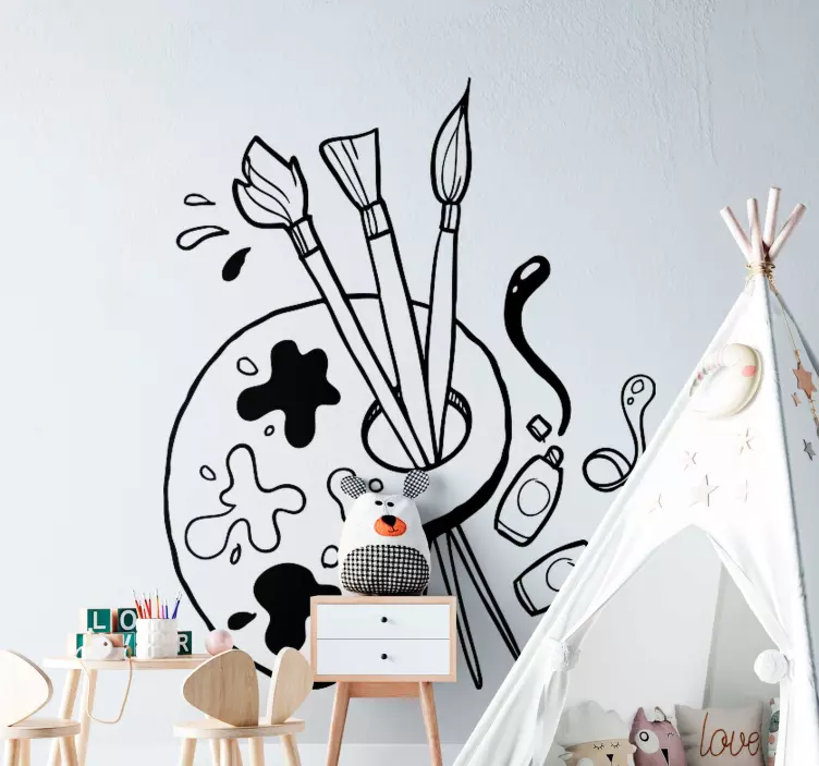 Autocolante pentru profesorul paletei de vopsea - TenStickers