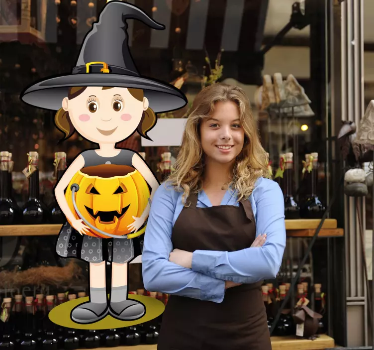 Autocolant fata de halloween - TenStickers