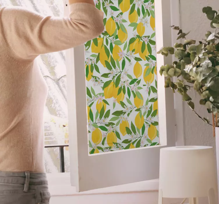 Autocolant fereastră de lămâie - TenStickers