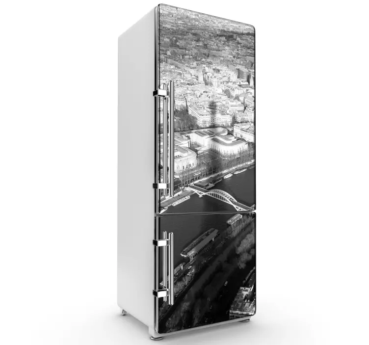 Autocolant frigider turn eiffle - TenStickers