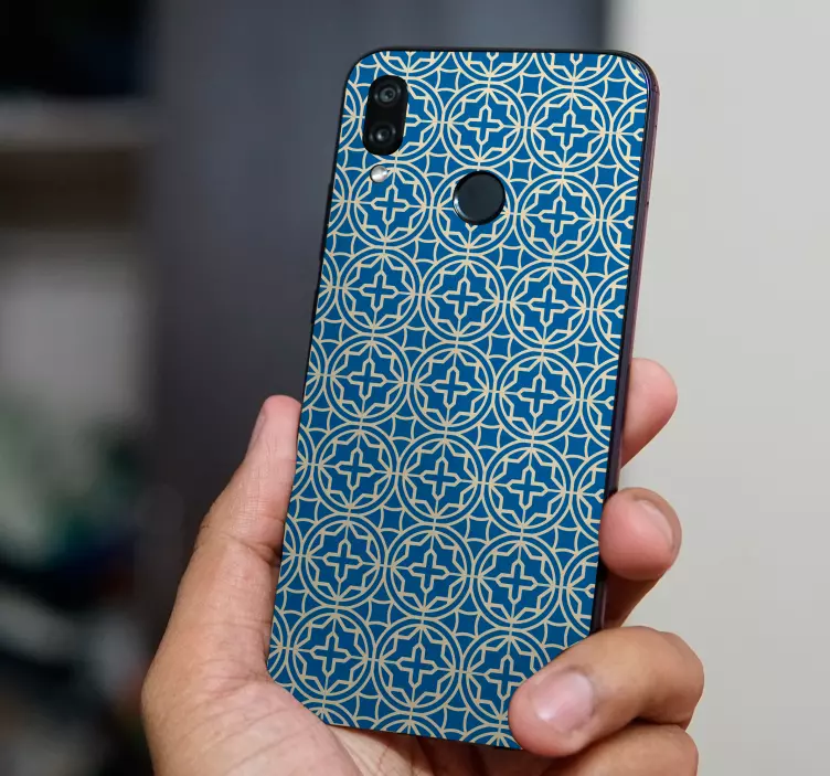 Autocolant Huawei copertă cu imprimeu geometric - TenStickers