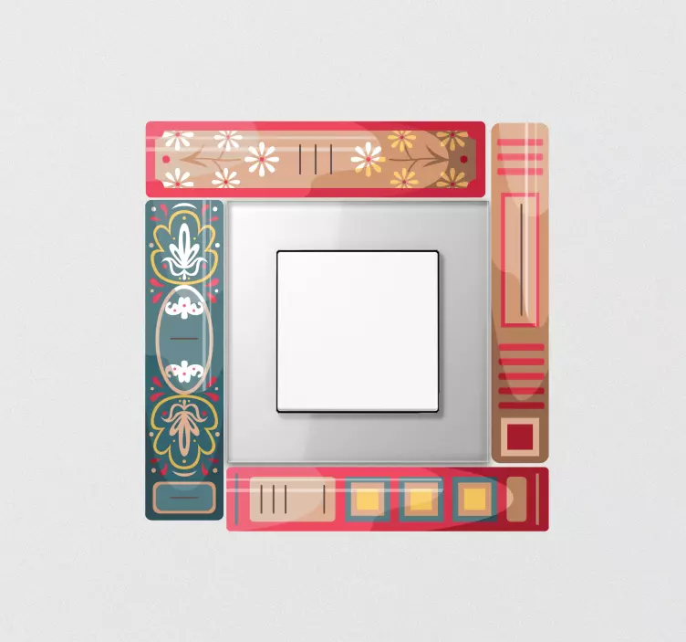 Autocolant întrerupător design cu tematică de carte - TenStickers