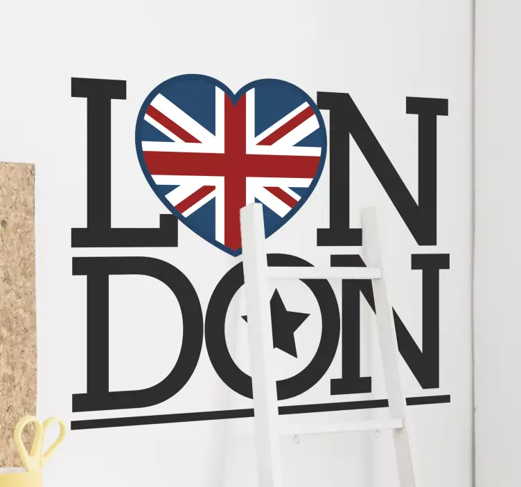 Autocolant de perete london heart london - TenStickers