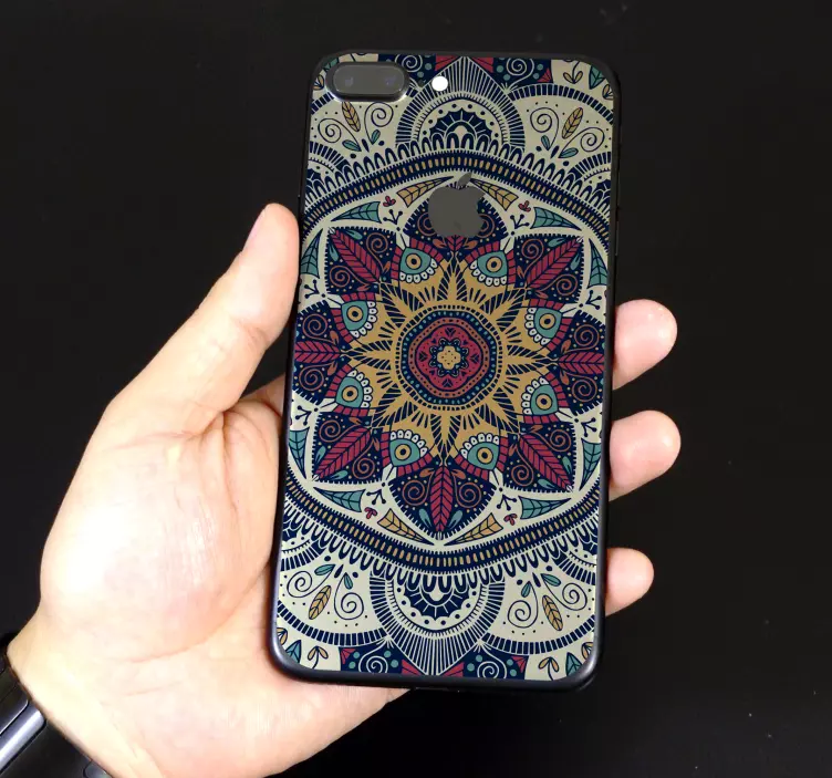 Autocolant mandala pentru telefonul iphone - TenStickers