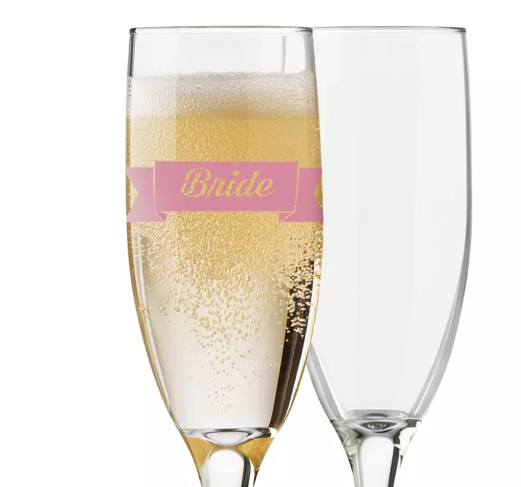 Autocolant mireasa banner - TenStickers