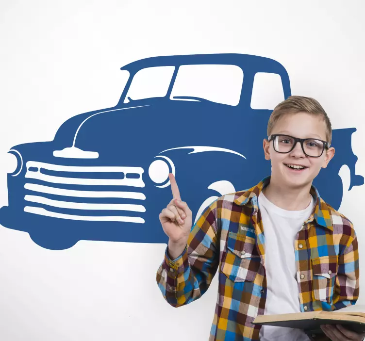 Etichete animale camionetă clasică - TenStickers