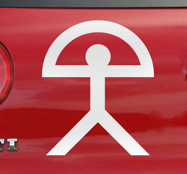 Autocolant oraș vinilos almería simbol indalo - TenStickers