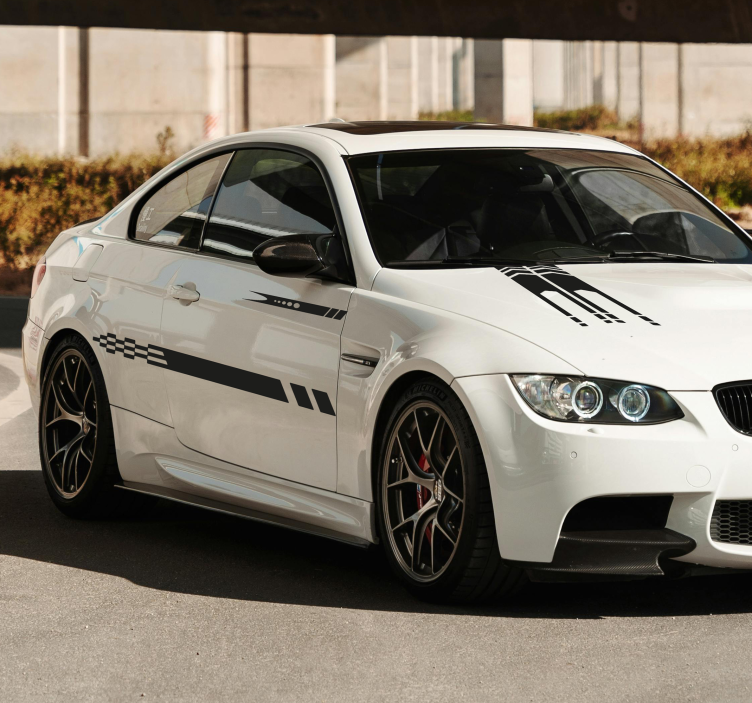 Autocolant pentru auto dungi 3 modele - TenStickers